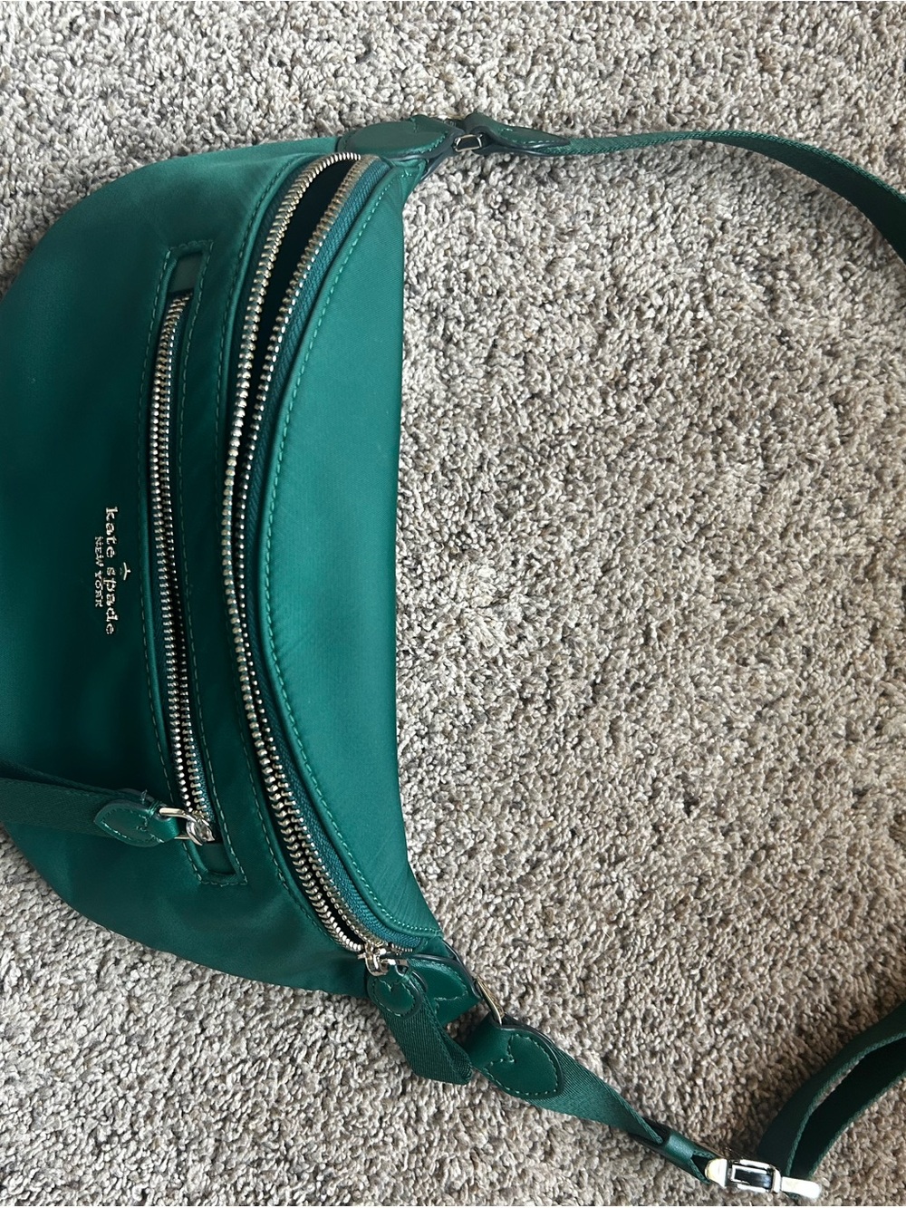 kate spade Green Leather Crossbody Belt Bag